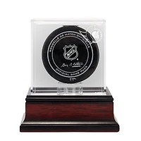 Ottawa Senators (2020-Present) Mahogany Hockey Puck Logo Display Case