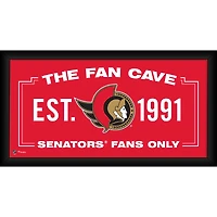 Ottawa Senators Framed 10" x 20" (2020-Present) Fan Cave Collage