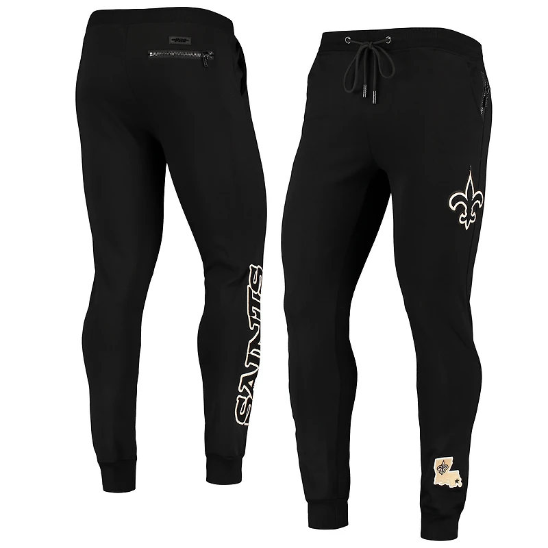 Men's Pro Standard Black New Orleans Saints Logo Jogger Pants