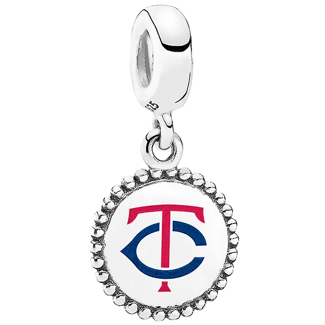 Women's Pandora Minnesota Twins Color Dangle Charm