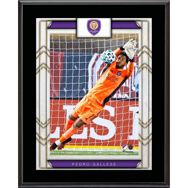 Pedro Gallese Orlando City SC 10.5" x 13" Sublimated Player Plaque