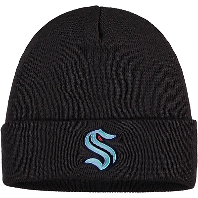 Men's American Needle Charcoal Seattle Kraken Watch Cap Cuffed Knit Hat