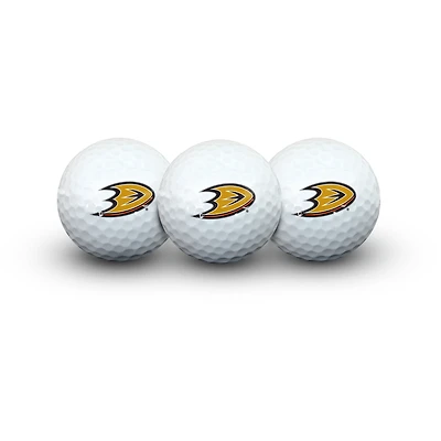 WinCraft Anaheim Ducks 3 Golf Balls In Clamshell