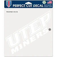 WinCraft UTEP Miners 8" x 8" Alternate Perfect Cut Decal