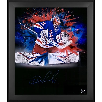 Igor Shesterkin New York Rangers Framed Autographed 20" x 24" In Focus Photograph