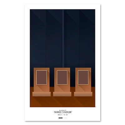 New York Yankees 11'' x 17'' Minimalist Yankee Stadium Art Poster