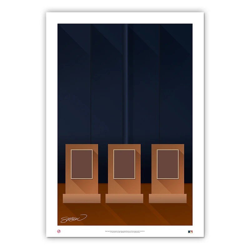 New York Yankees 24'' x 36'' Minimalist Yankee Stadium Fine Art Print