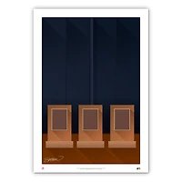 New York Yankees 24'' x 36'' Minimalist Yankee Stadium Fine Art Print