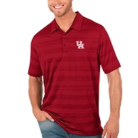 Men's Antigua Red Houston Cougars Compass Polo