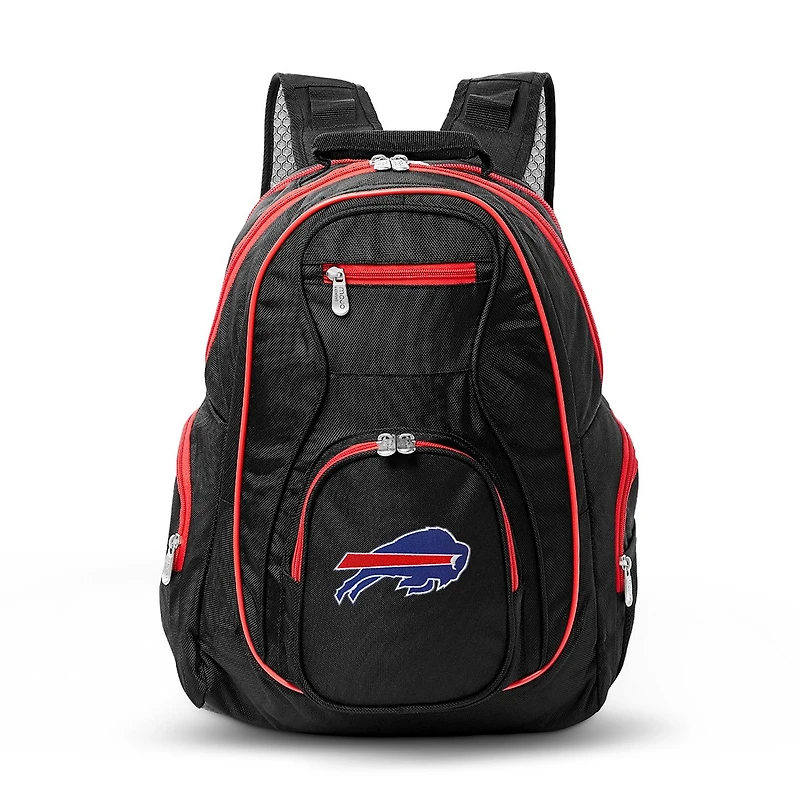 MOJO Black/Red Buffalo Bills Premium Color Trim Backpack