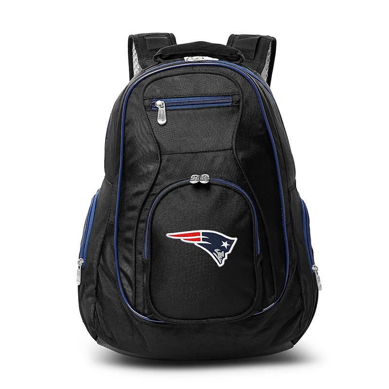MOJO Black/Navy New England Patriots Premium Color Trim Backpack