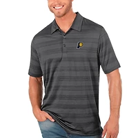 Men's Antigua Gray Indiana Pacers Compass Polo