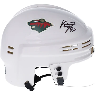 Kirill Kaprizov Minnesota Wild Autographed White Mini Helmet