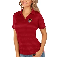 Women's Antigua Red Florida Panthers Compass Polo
