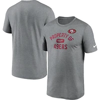 Men's Nike Heather Charcoal San Francisco 49ers Legend Property Of Performance T-Shirt