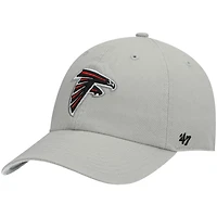 Men's '47 Gray Atlanta Falcons Clean Up Adjustable Hat
