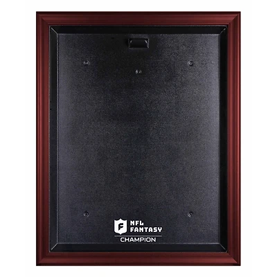 Mahogany Framed NFL Fantasy Football Champion Team Logo Jersey Display Case