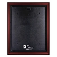 Mahogany Framed NFL Fantasy Football Champion Team Logo Jersey Display Case