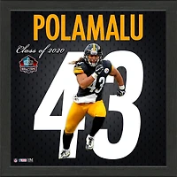 Highland Mint Troy Polamalu Pittsburgh Steelers 2020 Pro Football Hall of Fame 13'' x 13'' Impact Jersey Framed Photo