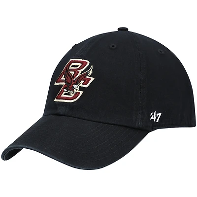 Men's '47 Black Boston College Eagles Clean Up Adjustable Hat