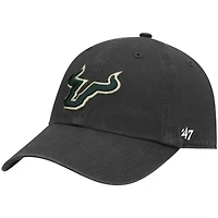 Men's '47 Charcoal South Florida Bulls Clean Up Adjustable Hat