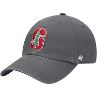 Men's '47 Charcoal Stanford Cardinal Clean Up Adjustable Hat