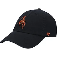 Men's '47 Black Oklahoma State Cowboys Vault Clean Up Adjustable Hat