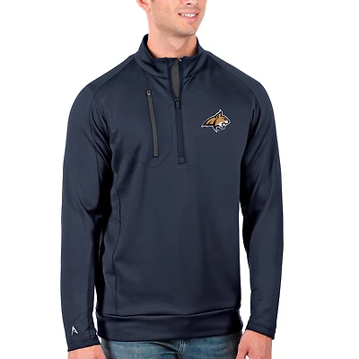 Men's Antigua Navy Montana State Bobcats Big & Tall Generation Quarter-Zip Pullover Jacket