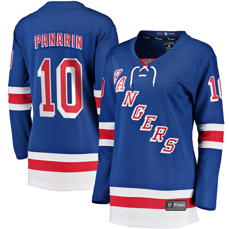Women's Fanatics Artemi Panarin Blue New York Rangers Home Breakaway Jersey