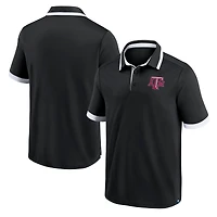 Men's Fanatics Black Texas A&M Aggies Color Block Polo