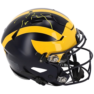Tom Brady Michigan Wolverines Autographed Riddell Speed Flex Authentic Helmet