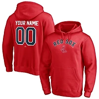 Men's Red Boston Red Sox Cooperstown Winning Streak Personalized Name & Number Pullover Hoodie