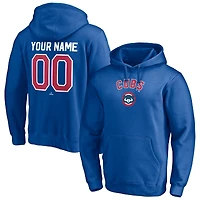 Men's Royal Chicago Cubs Cooperstown Winning Streak Personalized Name & Number Pullover Hoodie