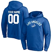 Men's Royal Los Angeles Dodgers Cooperstown Winning Streak Personalized Name & Number Pullover Hoodie