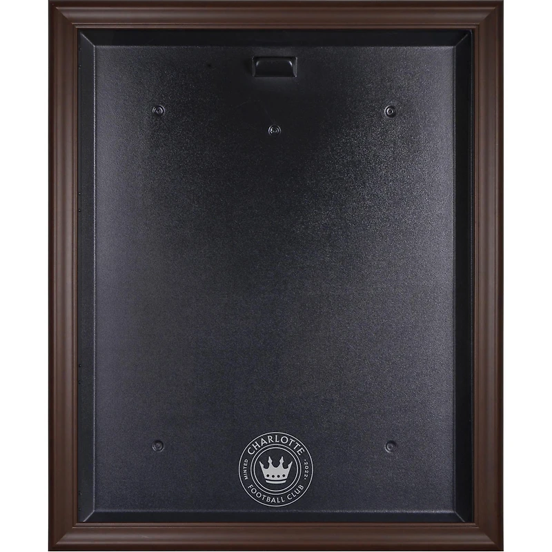 Charlotte FC Brown Framed Team Logo Jersey Display Case
