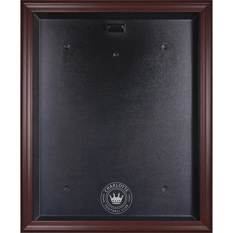 Charlotte FC Mahogany Framed Team Logo Jersey Display Case