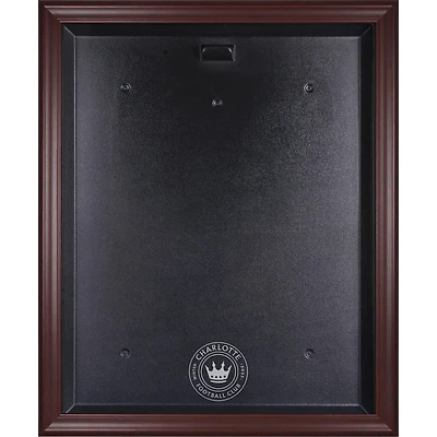 Charlotte FC Mahogany Framed Team Logo Jersey Display Case