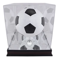 Charlotte FC Mahogany Team Logo Soccer Ball Display Case