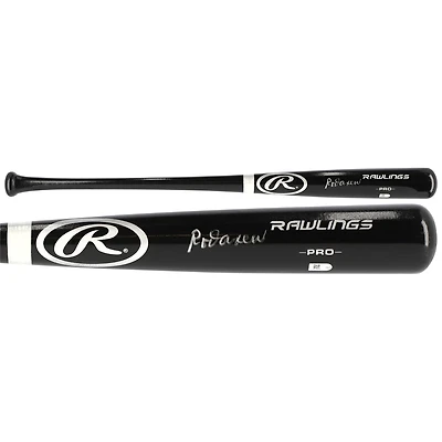 Rod Carew Minnesota Twins Autographed Black Rawlings Pro Bat