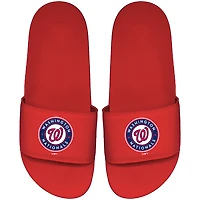 Men's ISlide Red Washington Nationals Primary Motto Slide Sandals