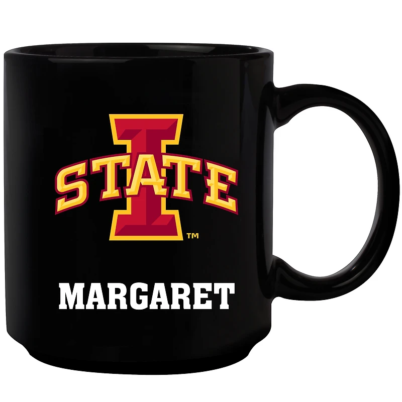 Black Iowa State Cyclones 11oz. Personalized Mug