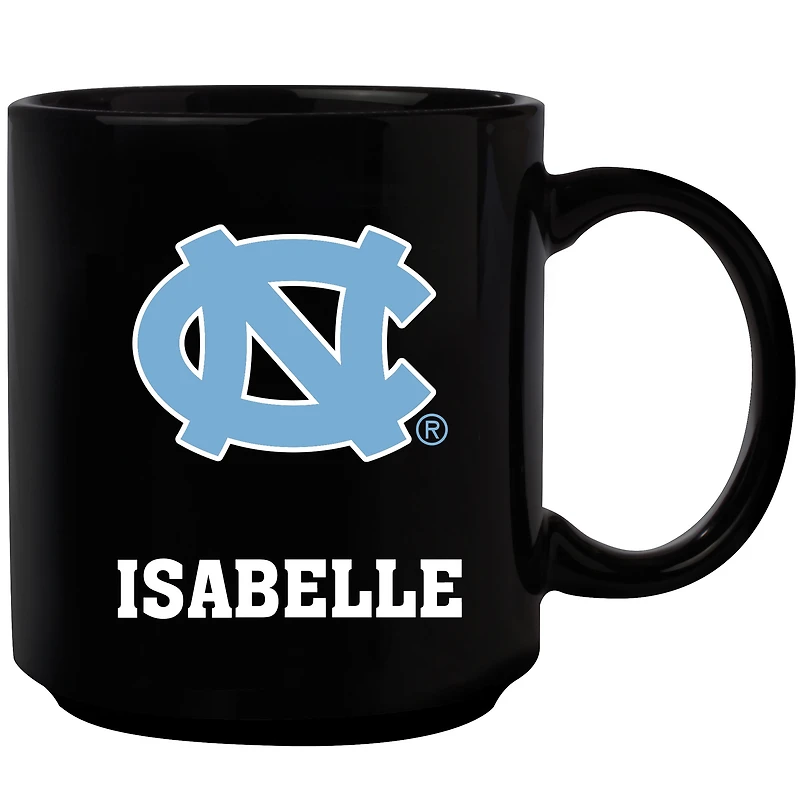 Black North Carolina Tar Heels 11oz. Personalized Mug