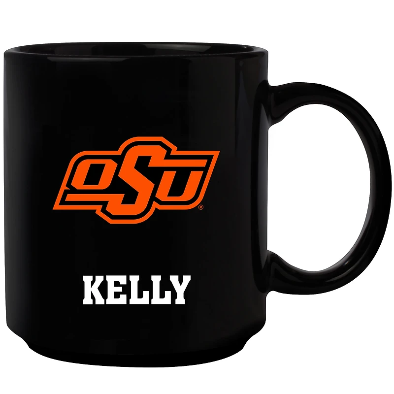 Black Oklahoma State Cowboys 11oz. Personalized Mug