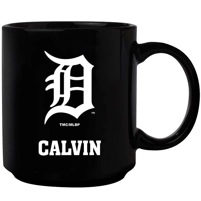 Black Detroit Tigers 11oz. Personalized Mug