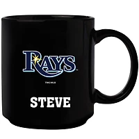 Black Tampa Bay Rays 11oz. Personalized Mug