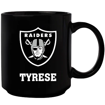 Black Las Vegas Raiders 11oz. Personalized Mug