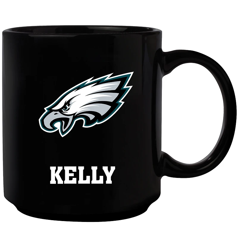 Black Philadelphia Eagles 11oz. Personalized Mug