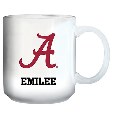 White Alabama Crimson Tide 11oz. Personalized Mug