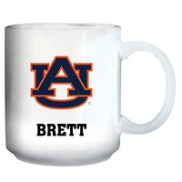 White Auburn Tigers 11oz. Personalized Mug