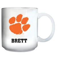 White Clemson Tigers 11oz. Personalized Mug